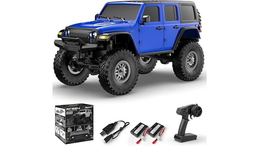 blue 1 24 scale rc rockcrawler