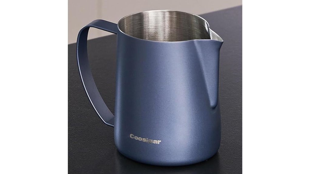blue 450ml stainless steel pitcher