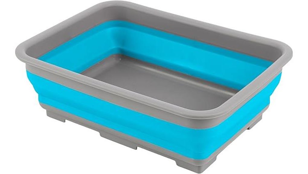 blue 7 27l foldable cleaning bucket
