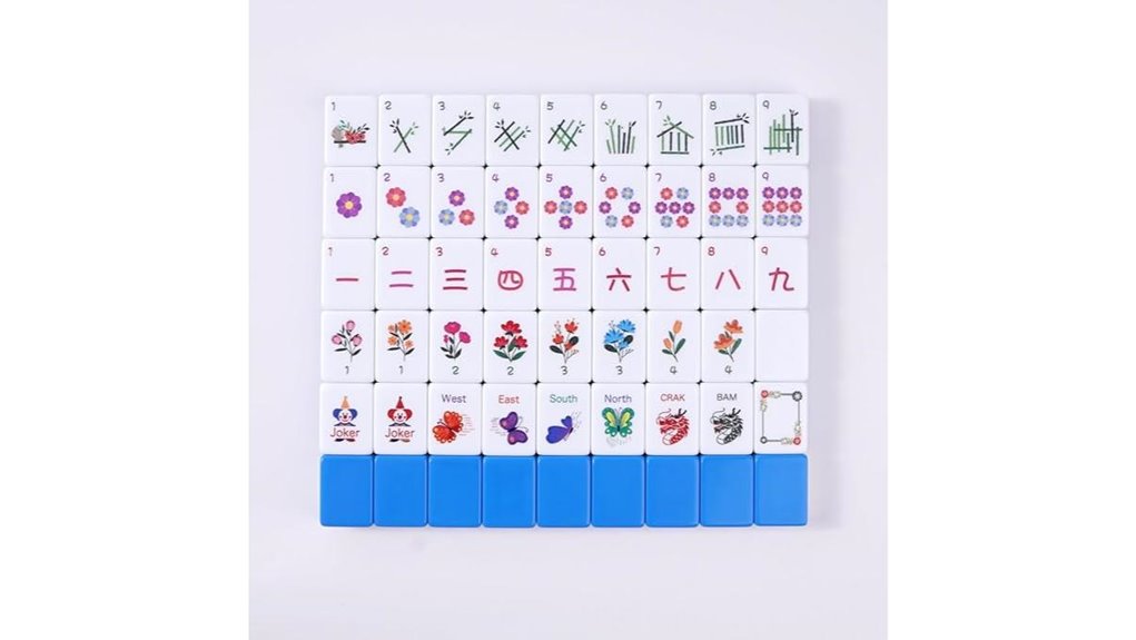 blue american mahjong set