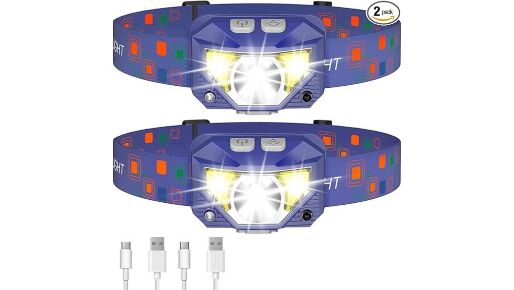 blue lhknl rechargeable led headlamps