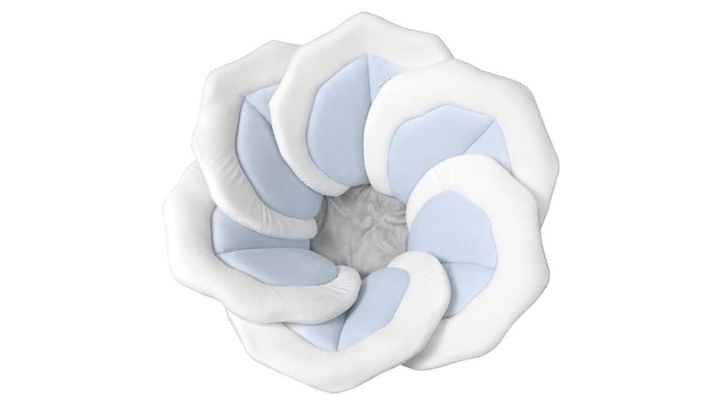 blue lotus petal bath pad