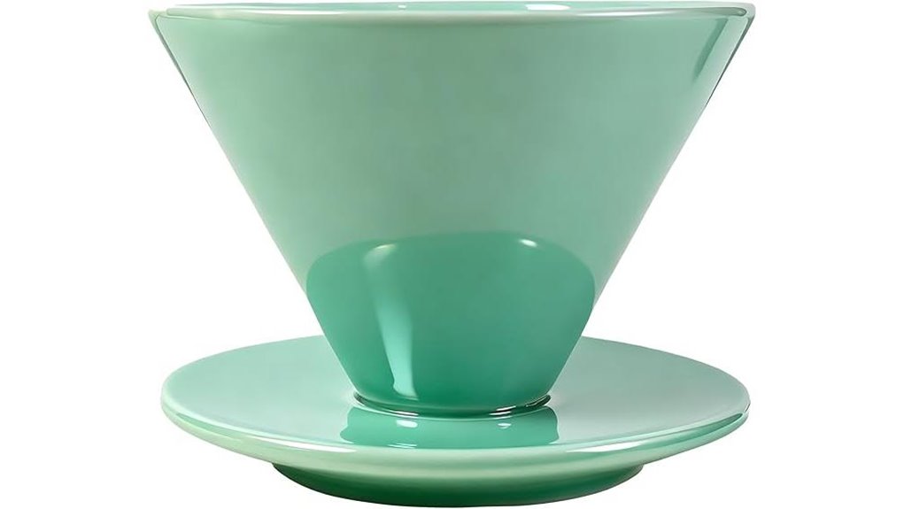 blue porcelain single cup dripper