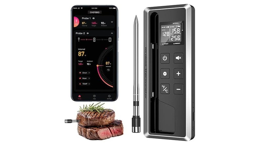 bluetooth meat thermometer with app