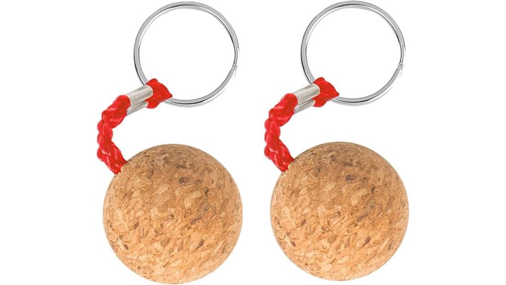 boating floating cork keychain