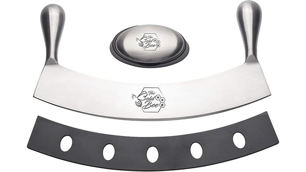 bold bee stainless steel mezzaluna