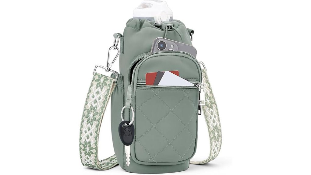 bottle carrier with pocket