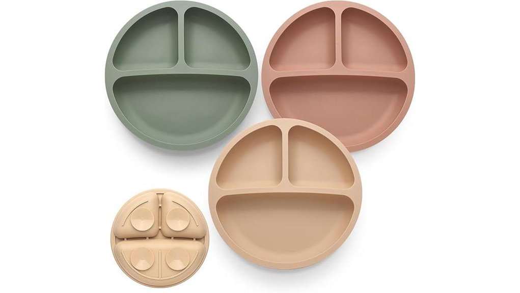 bpa free silicone suction plates