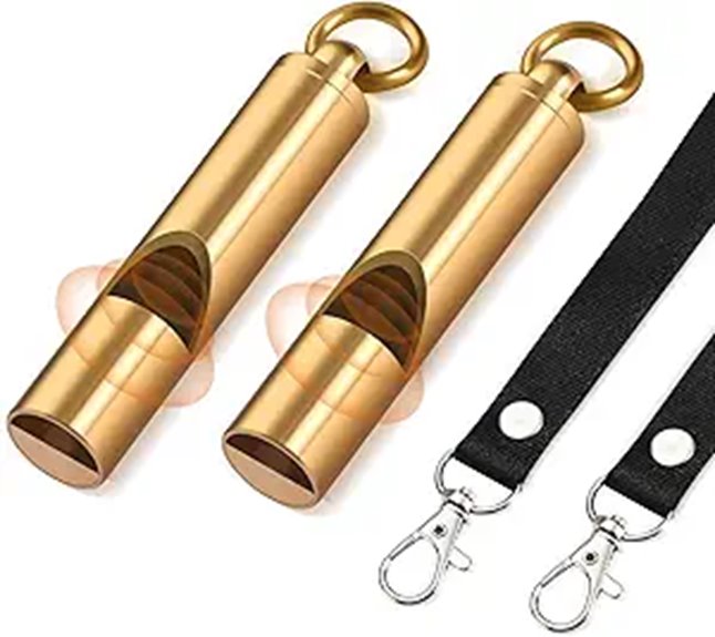 brass pealess emergency whistles