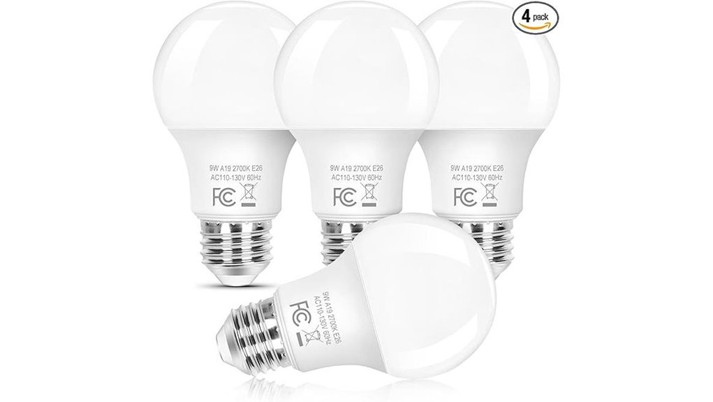 brightever 4 pack dimmable a19