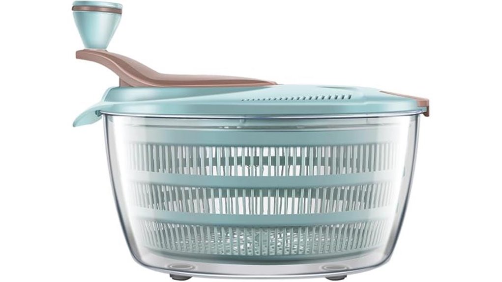 brigii 4 24qt double drainage salad spinner