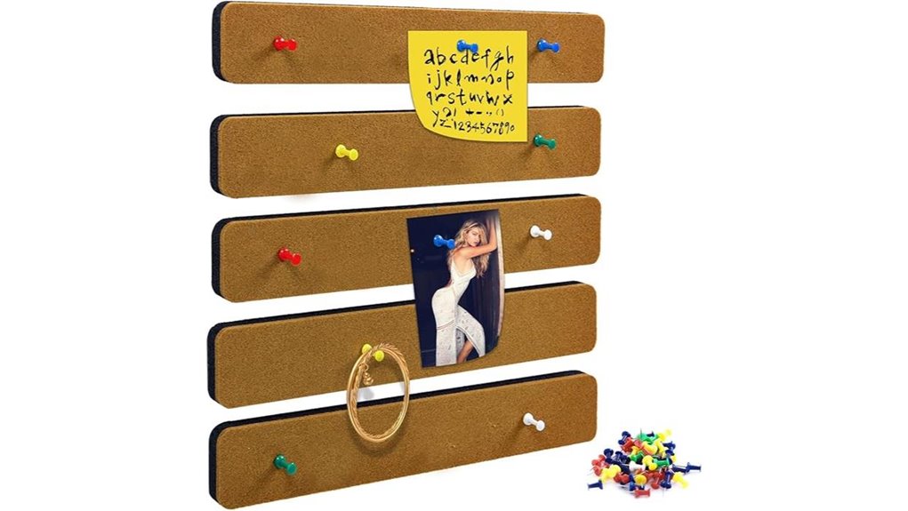 brown cork bulletin board