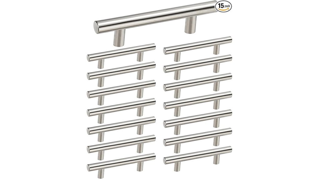 brushed nickel 3 inch pulls