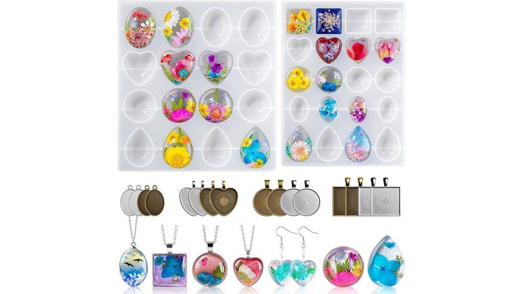 cabochon resin jewelry kit