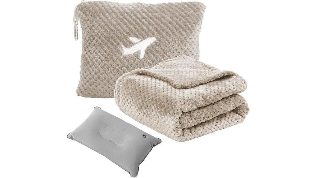 camel 3 in 1 travel blanket pillow sleeve
