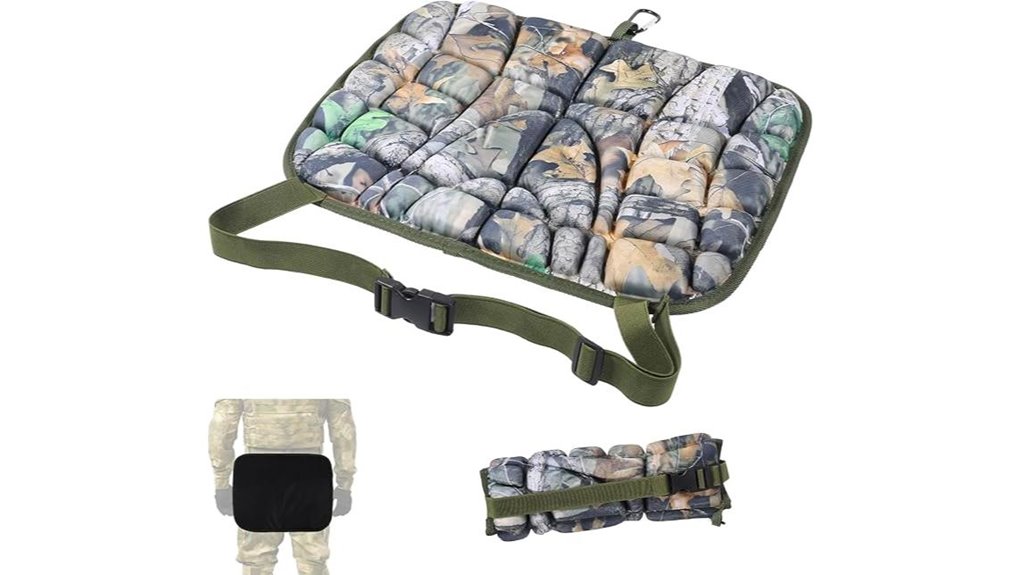 camo insulated memory foam seat
