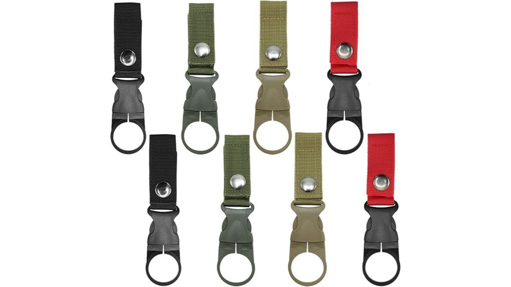 camping water bottle carabiners