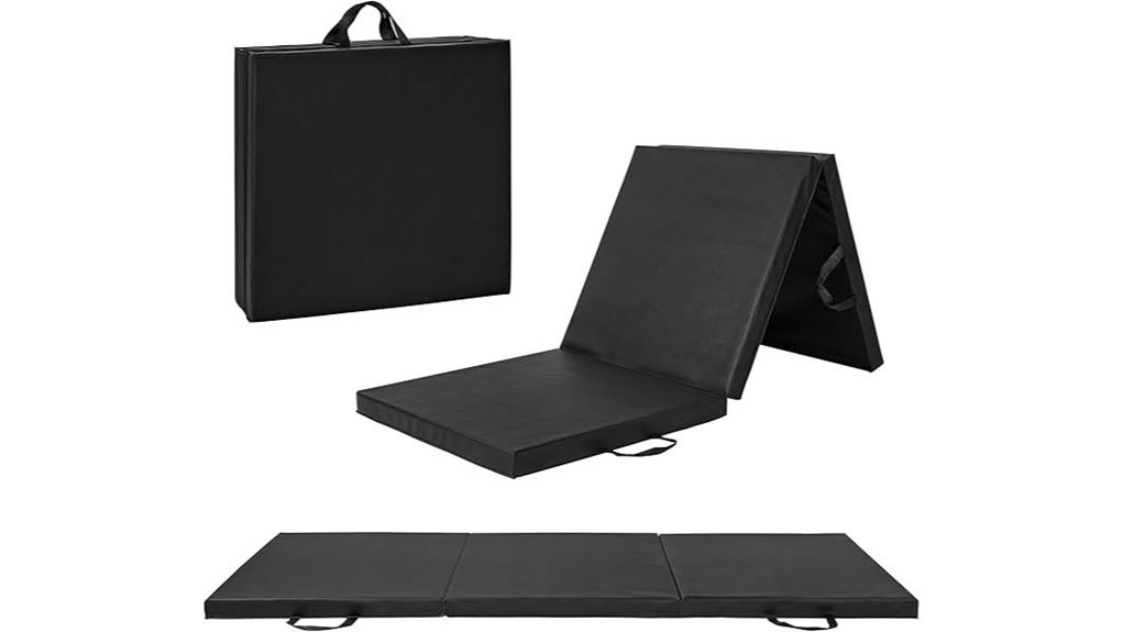 cap barbell folding gymnastics mat