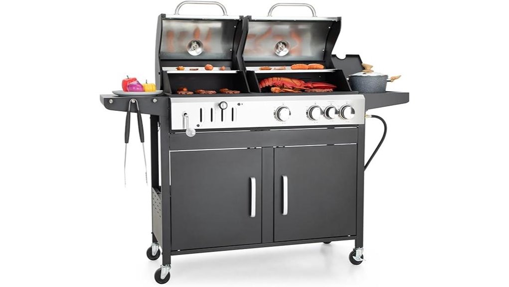 captiva propane and charcoal grill