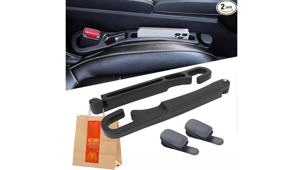 car seat gap organizer with glass breaker