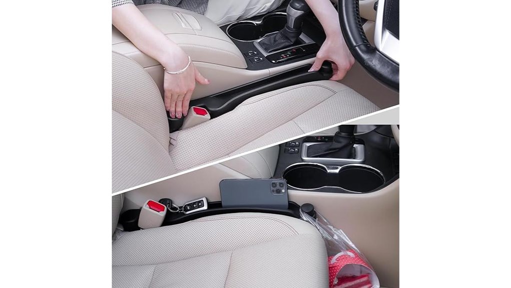 car seat gap organizers with hook