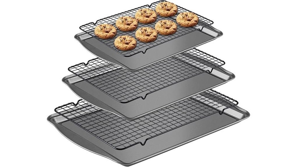 carbon steel baking set with racks