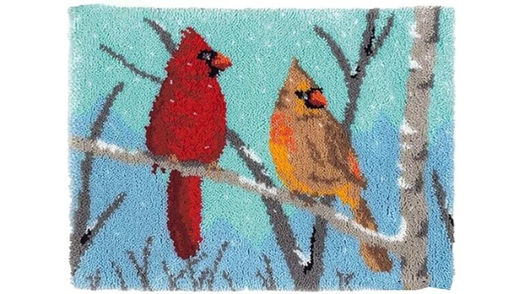 cardinal latch hook rug kit