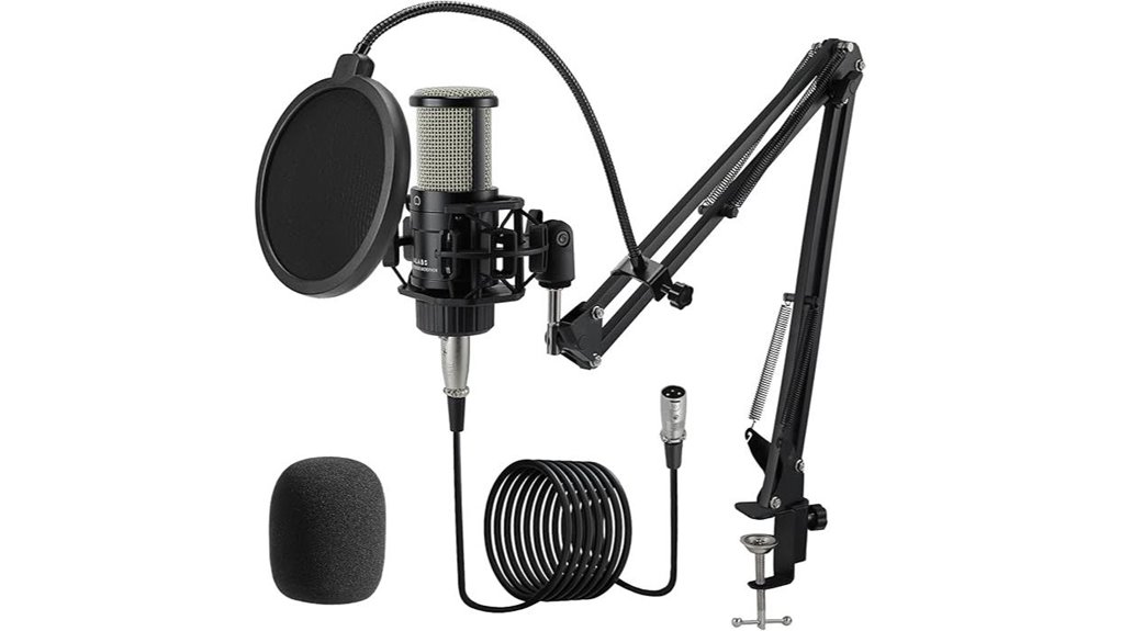cardioid xlr condenser microphone kit