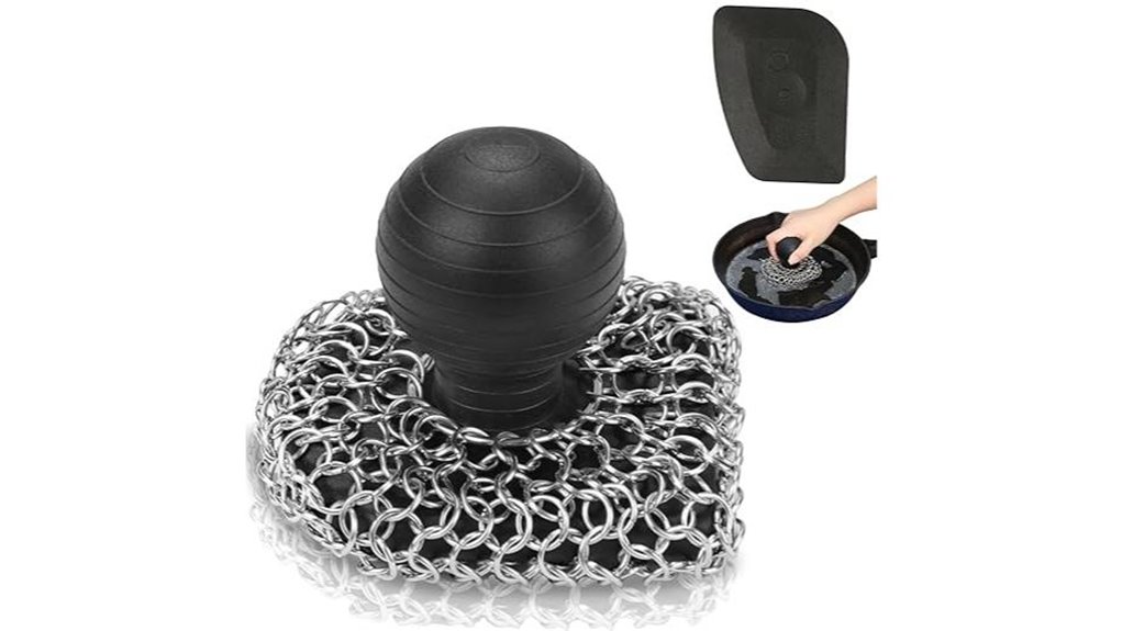 cast iron chainmail scrubber kit