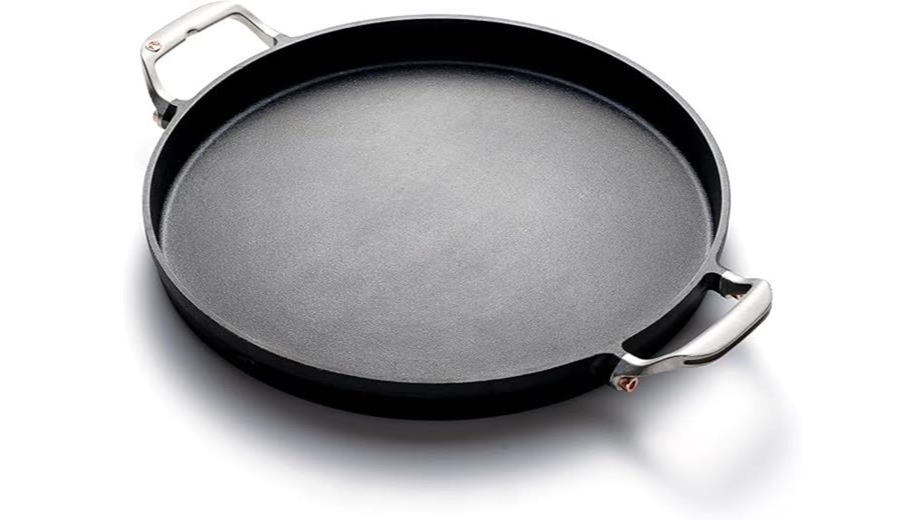 cast iron paella pizza pan
