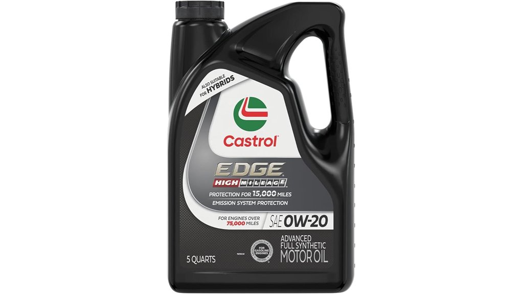 castrol edge high mileage 0w 20