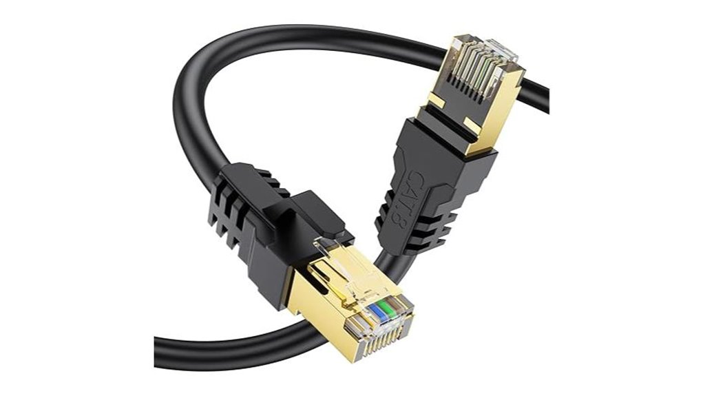 cat8 gold rj45 ethernet
