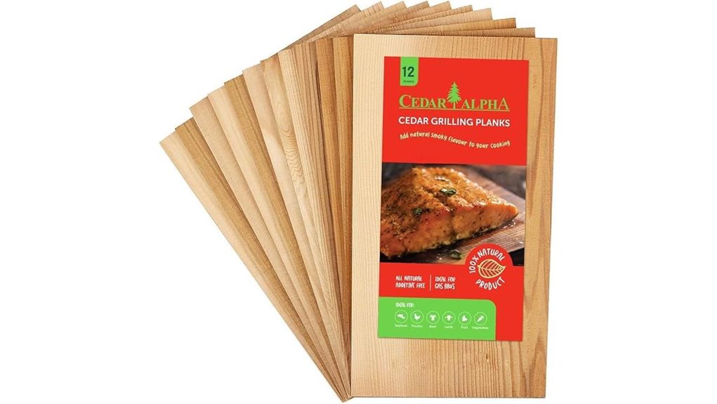 cedar grilling planks twelve pack