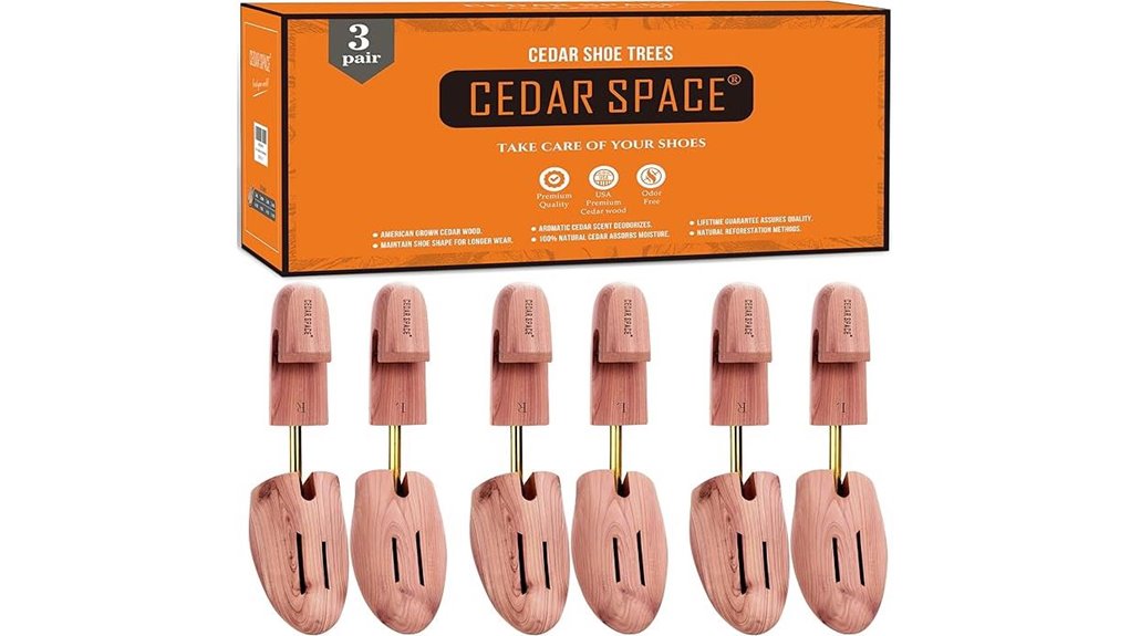 cedar shoe trees sizes 6 5 14