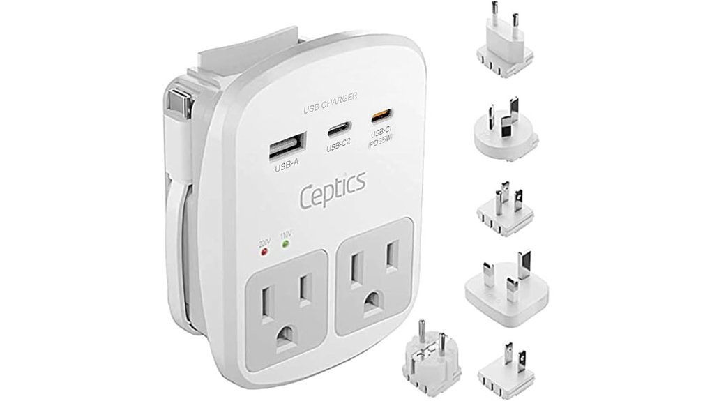 ceptics 35w usb c travel adapter