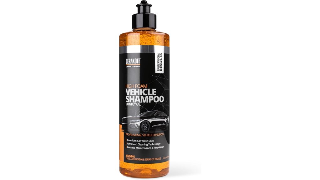 cerakote high foam vehicle shampoo