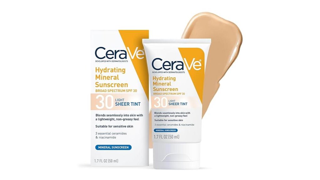 cerave sheer tinted mineral spf30