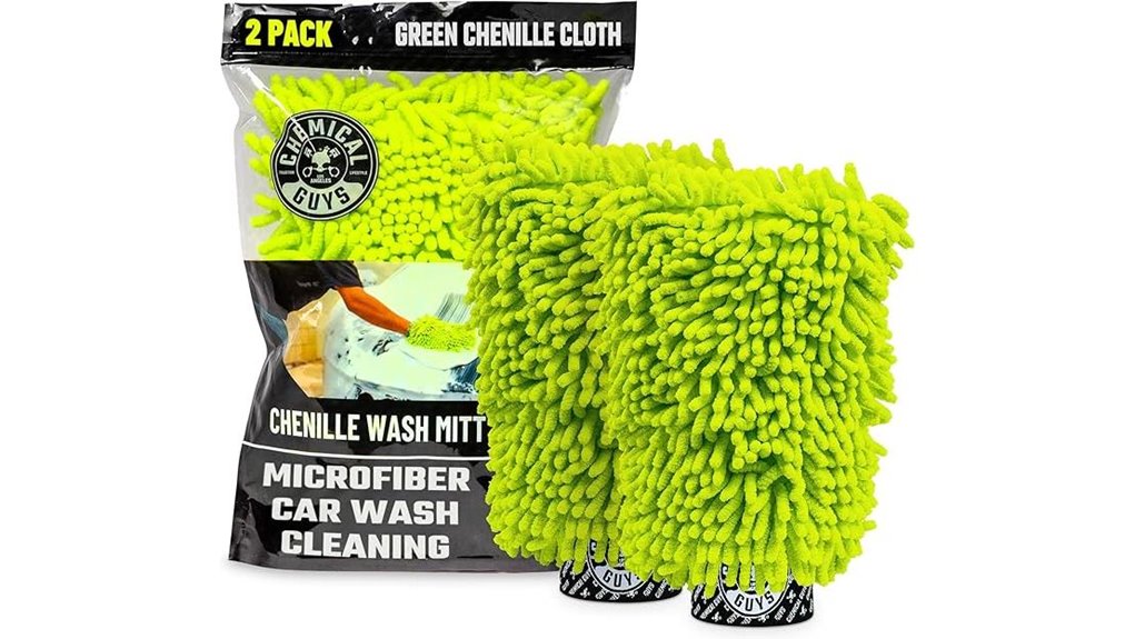 chenille microfiber car wash mitts