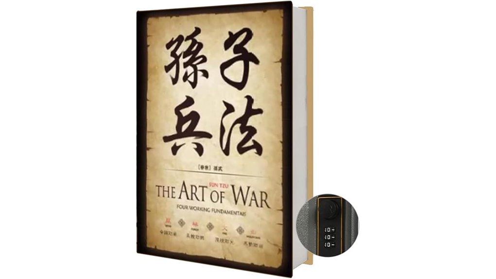 chinoiserie combination lock booksafe