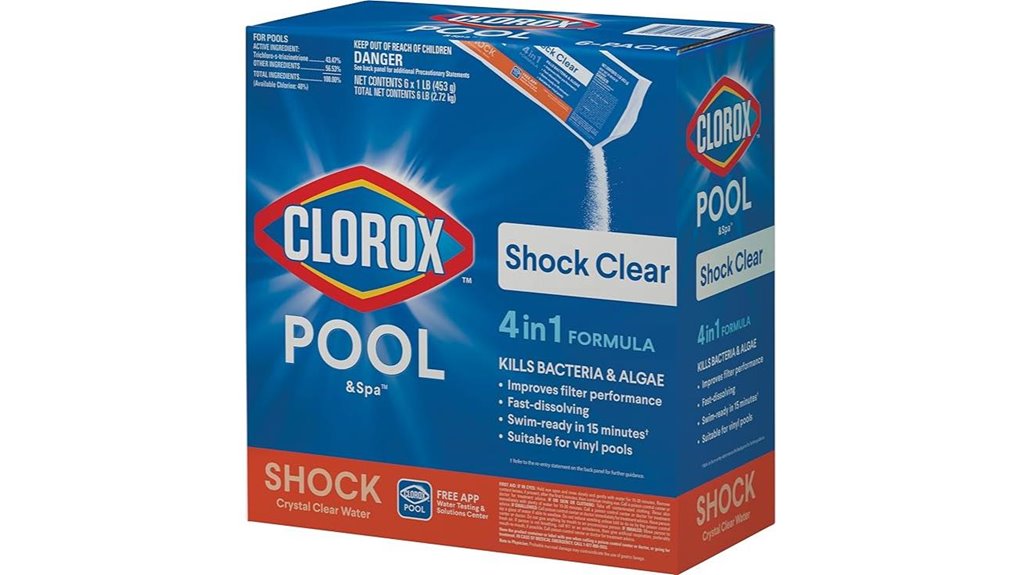 chlorine pool shock treatment pack