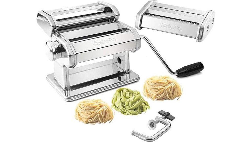 chrome heavy duty pasta maker