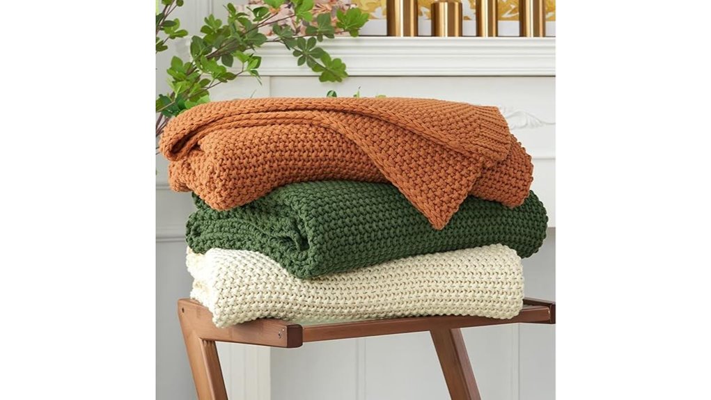 chunky organic cotton throw