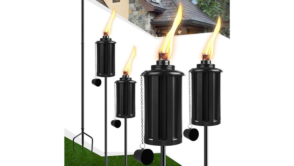 citronella outdoor garden torches