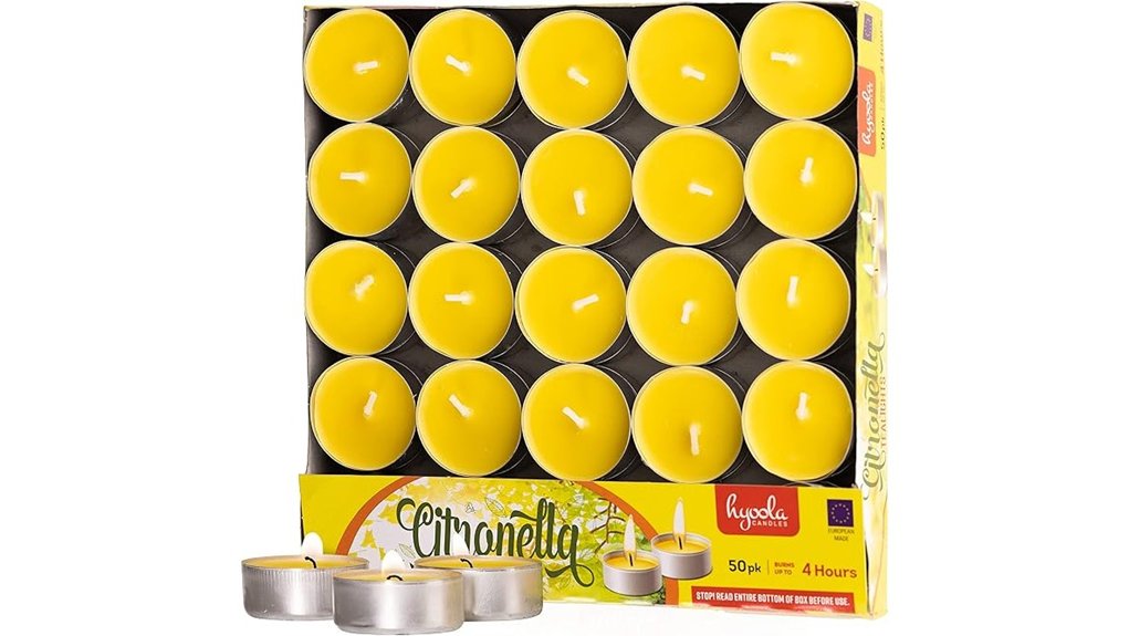 citronella tealight mosquito candles
