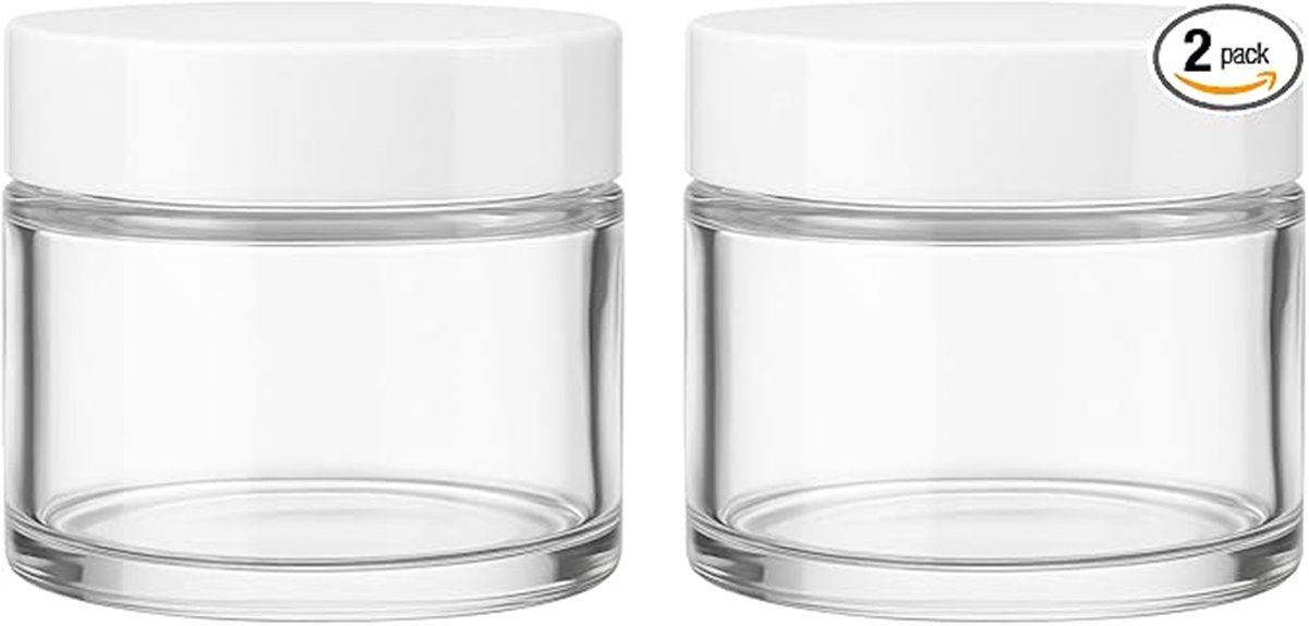 clear 60g cosmetic cream jars