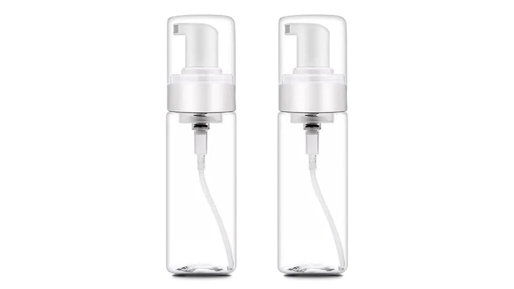 clear 7oz foam pump bottles