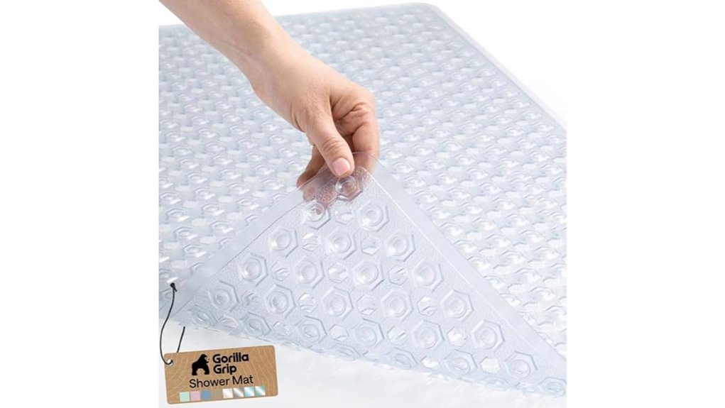 clear gorilla grip bath mat