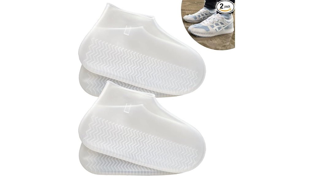 clear large reusable silicone shoe covers