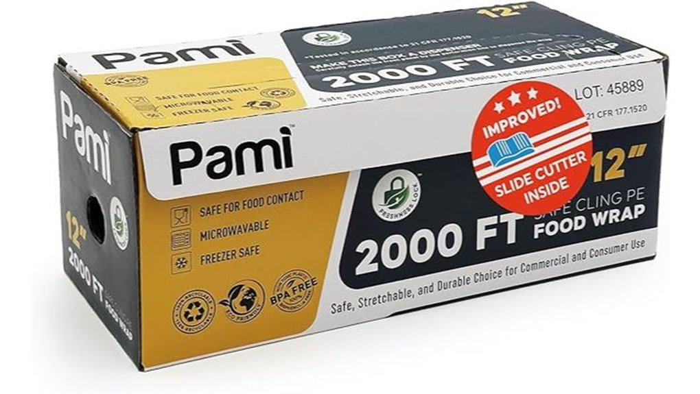 clear plastic food wrap