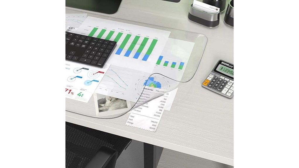 clear pvc desk pad protector